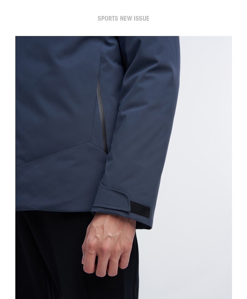 七匹狼 2020冬季新款 90%鹅绒 压胶防泼水 男薄款立领羽绒服 图18
