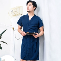 9406 Wafege с коротким рукавом-тибетским синим (мужчина)