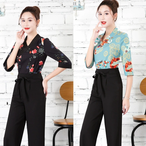 Массаж ног ног ванна сауна техник костюм брюки Новая красота спа -салон -клуб рабочая одежда отель для ног ванна рабочая одежда