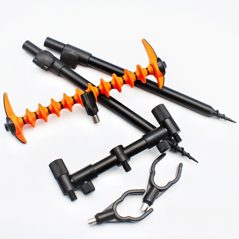 Feide Fishing Rod Holder Set European Style Lake Fishing Aluminum Alloy Telescopic Rod Holder Adjustable Feide Rod Holder Head Combination