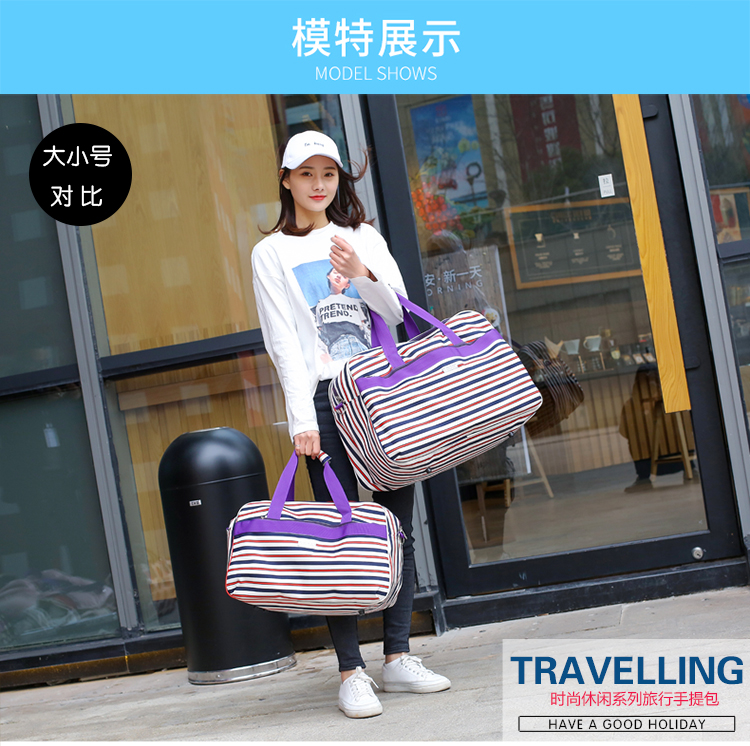 Túi du lịch Hàn Quốc túi xách nữ công suất lớn khoảng cách ngắn túi nhỏ học sinh gấp nhẹ túi du lịch nam túi du lịch adidas