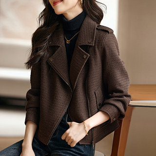 Woolen Short Coat for Women, Spring, Autumn and Winter 2025 New Popular Jacket, Thickened Trench Coat, Fashionable Top, Stylish