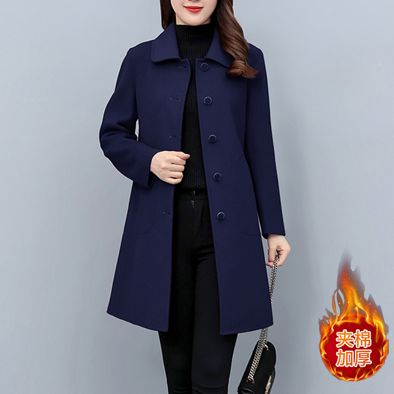 Woolen Coat for Women, Spring, Autumn and Winter 2026 New Style, Quilted and Thickened, Popular Mid-Length Woolen Coat for Petite Women Woolen Coat for Women, Spring, Autumn and Winter 2026 New Style, Quilted and Thickened, Popular Mid-Length Woolen Coat for Petite Women