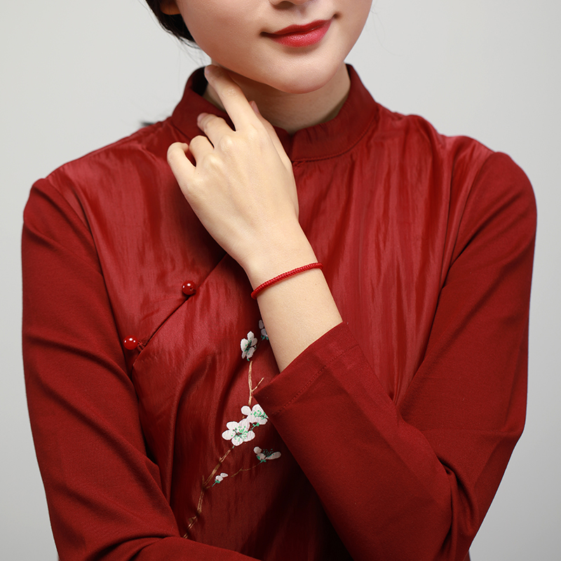本命年鼠年男女编织绳转运红绳手链手工编制金刚结简约闺蜜小手绳