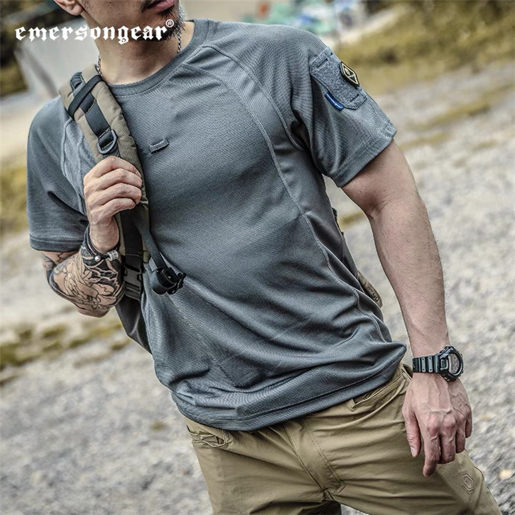 Emerson EMERSON outdoor quick-drying T-shirt UMP horned lizard single-guide perspiration training physical fitness suit EMB9564 Beijing