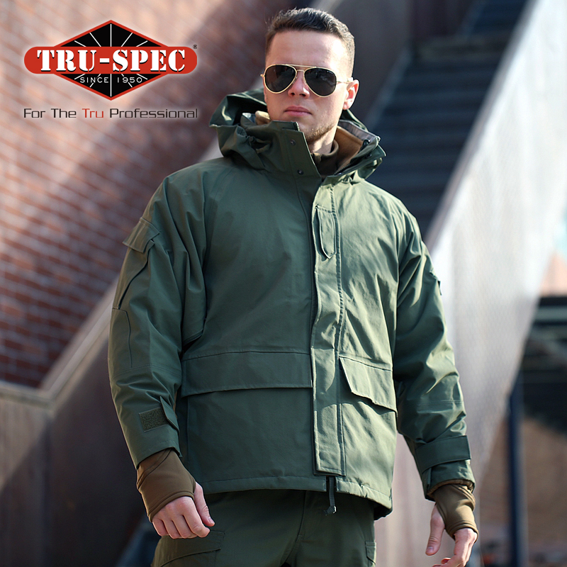 TRU-SPEC Iron Brand H2O Rainproof Outdoor Coat Jacket Tactical Hard Shell Fleece Liner Warm Clothes