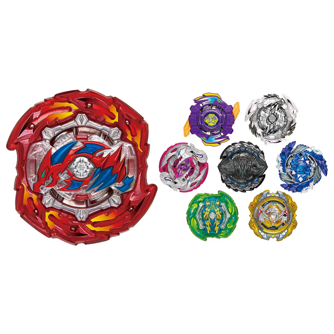 Beyblade (TAKARA TOMY) GT случайный бустер, волчок с разными дизайнами, компактный 7×6,3×2,8125 см