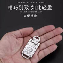 Deformation Diamond Mini Key Clasp Knife Carry-on Tactical Versatile outdoor begging for a small knife open and express small knife
