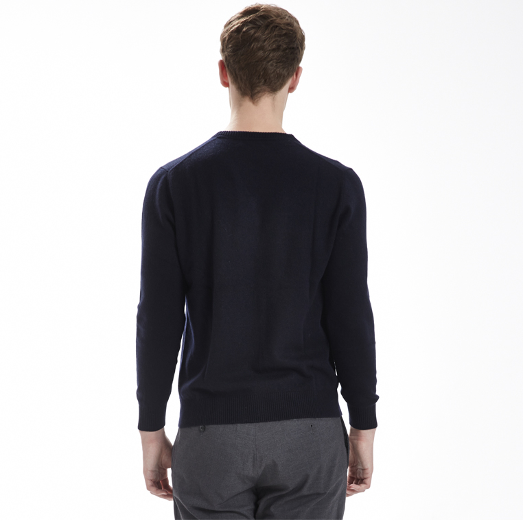 Gia đình cashmere mùa thu và mùa đông mới V-cổ nam áo len cashmere kinh doanh áo thun giản dị lỏng lẻo phần mỏng áo len cổ tim nam - Áo len Cashmere áo sơ mi nam gucci