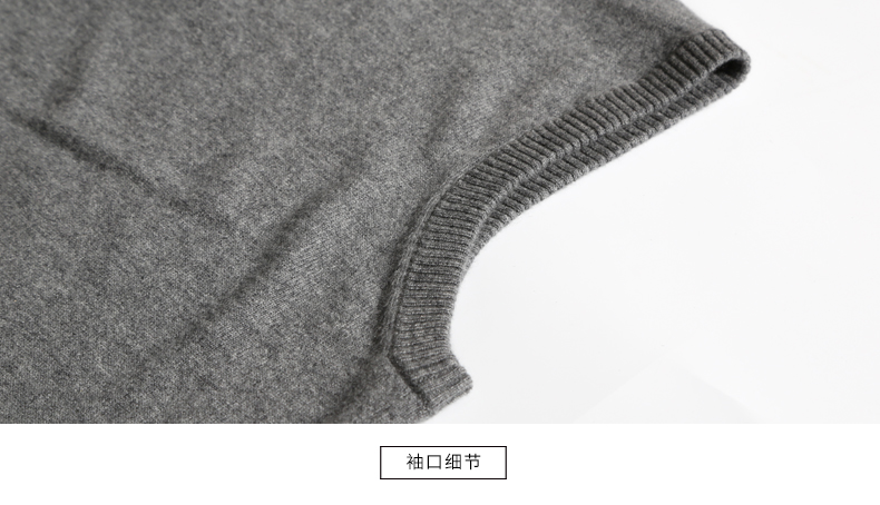 Gia đình cashmere mùa thu và mùa đông mới Áo thun cashmere cổ chữ V áo len rộng giản dị áo len nam vest áo gile hàn