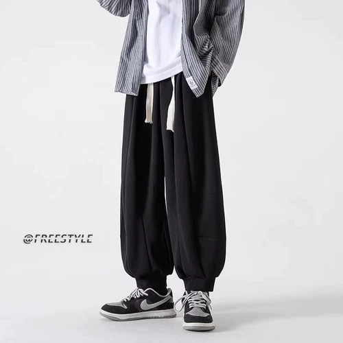 Японский фонарь, мужские спортивные штаны для отдыха, большой размер, осенний