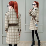 Модный пуховик, длинный плащ, пальто, куртка, 2021 года, средней длины, в корейском стиле