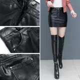 Мини-юбка, демисезонная юбка, зимний шерстяной полиуретановый свитер, коллекция 2021, высокая талия, А-силуэт