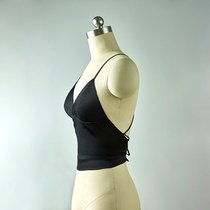 Chen Little Full Silk Mulberry Silk Beauty Back Harness Vest Inner Hitch Large Open Back Without Steel Ring Bra Integrated Underwear Outside
