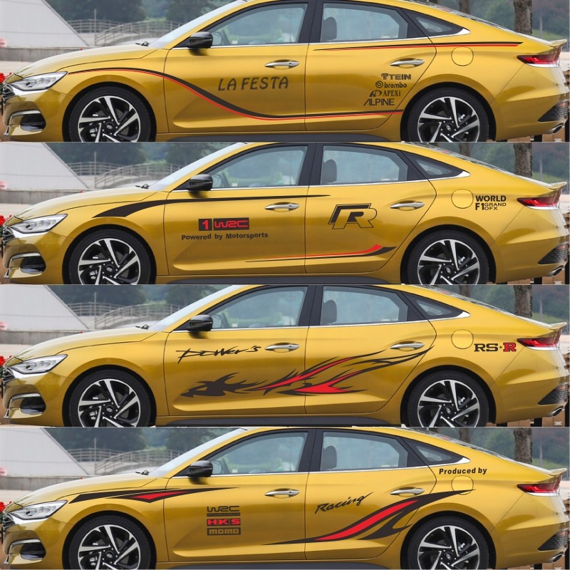 Beijing Modern Fistar car stickler LAFESTA retrofitted bodywork waist line sticker car decoration sticker painting