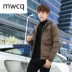 Áo khoác nam mùa đông MWCQ2018 phiên bản mới của Hàn Quốc của bộ đồ cotton Slim xu hướng đẹp trai nam mặc dày xuống - Quần áo độn bông thể thao Quần áo độn bông thể thao