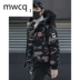 MWCQm01d2018 áo khoác nam mới mùa đông áo khoác học sinh Hàn Quốc quần áo cotton ngắn mùa đông ngụy trang dày - Quần áo độn bông thể thao áo phao lông vũ dáng dài Quần áo độn bông thể thao