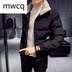 MWCQm102d2019 mùa đông mới đứng cổ áo xu hướng thời trang áo khoác dày nam ngắn ấm áp cotton ngắn - Quần áo độn bông thể thao áo phao nữ đẹp Quần áo độn bông thể thao