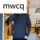 MWCQm306l Mùa thu áo len màu rắn nam đan áo len cổ tròn màu xanh M - Áo len thể thao / dòng may