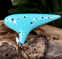 Wood fire Ocarina 12 holes Ocarina Alto C tune 12 holes AC novice introductory teaching Ocarina performance sound good