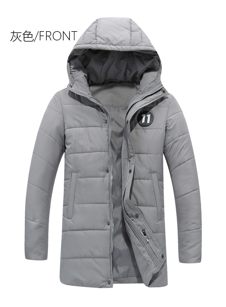 Áo khoác nam mùa đông 2019 phiên bản Hàn Quốc mới của áo khoác cotton đẹp trai nam dài phần của xu hướng quần áo cotton nam áo khoác cotton - Bông áo dạ nam hàn quốc