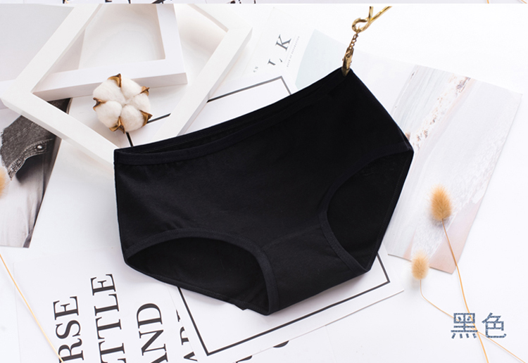 Quần lót nữ và quần cotton tam giác đáy quần thấp eo cotton rắn màu 100% nữ sinh đại học đơn giản quần chíp nữ đẹp