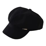 Берет, черная ретро осенняя шапка, 2023