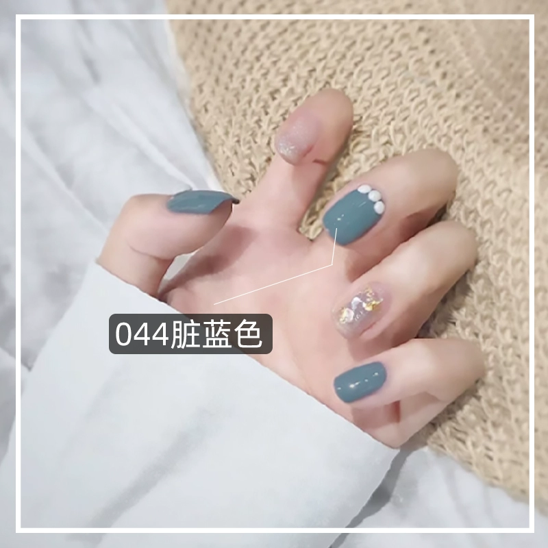 Siêu trắng bẩn sơn móng tay màu xanh sữa trà sơn móng tay mới màu hồng nude khói màu tím sơn móng tay sơn móng tay - Sơn móng tay / Móng tay và móng chân dưỡng móng