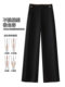 Brown suit straight pants for women 2025 new autumn and winter casual pants high waist loose slim narrow wide leg pants
