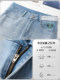 Light color denim shorts for women summer 2025 new summer thin loose straight leg five-point pants slim summer hot pants
