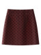 Gray polka dot skirt for women 2025 new autumn and winter high-waisted slimming temperament small A-line hip-hugging short skirt