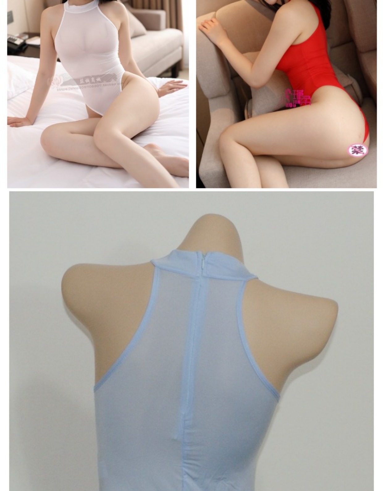 Băng lụa trong suốt dây kéo cao ngã ba mở tập tin jumpsuit áo tắm chết thư viện nước gợi cảm quần corset jumpsuit của phụ nữ do lot nu