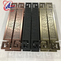 Chinese style auspicious cloud glass door handle stainless steel handle European wooden door sliding door handle black antique armrest