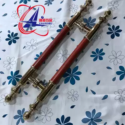 Stainless steel glass door handle round tube Black large door handle sliding door wooden door handle KTV door handle