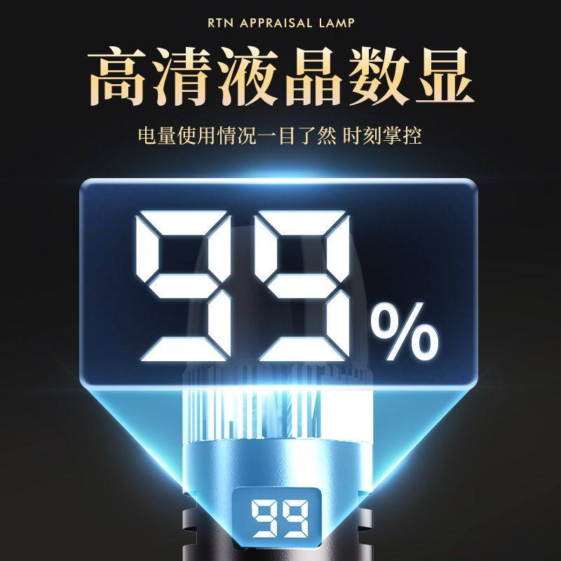 Special Flashlight for Jade Identification, Strong Light for Tobacco and Alcohol Identification, Jade Viewing, 365N Money Detector, Ultraviolet Light