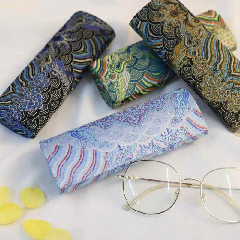 Chinese-Style Glasses Case, Portable, Pressure-Resistant, Women's High-End, Fresh and Lightweight Eye Storage Sunglasses Case