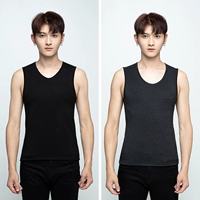 37 градусов Постоянная температура плюс жилет мужчина [черный+глубокий серый]