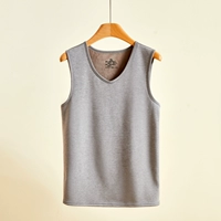 37 -Degree постоянная температура плюс бархатный жилет Men [светло -серый]