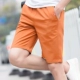 Quần short nam màu mỡ cộng với phân bón XL thể thao mùa hè quần cotton 5 chất béo 佬 7 điểm quần dệt kim
