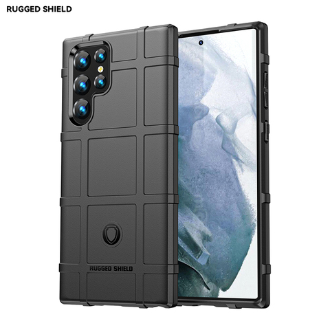 Gray — Rugged Shield Tough Shockproof Silicone TPU Samsung Phone Case