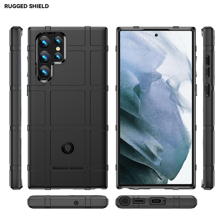 Rugged Shield Tough Shockproof Silicone TPU Samsung Phone Case