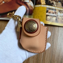 Superior Leather Canon Hands for Wooden Saddle Leather Portable Zippo Lighter Leather Jacket Cheese Lighter Bull Leather protective sleeves