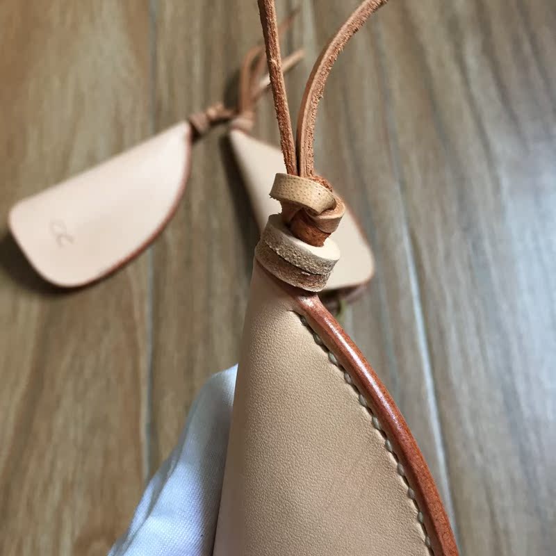Hàng da tuyệt vời handmade túi da xe chìa khóa thực vật da rám nắng lớp đầu tiên da retro túi chìa khóa xe - Trường hợp chính ví nữ đẹp 