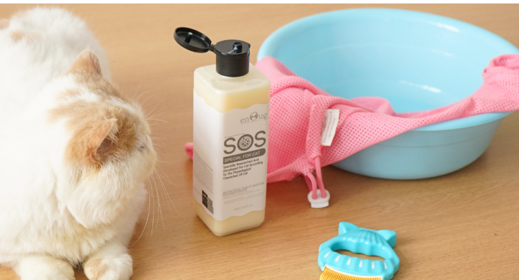 Không có mèo mèo SOS Yi Nuo gel tắm mèo trừ 蚤 except 虱 虱 tắm gội cho mèo - Cat / Dog Beauty & Cleaning Supplies lược chải bông lông chó	