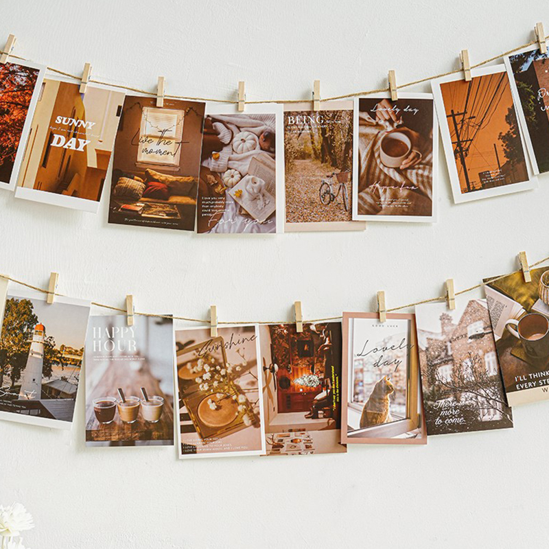 Wooden Clips for Wall Decoration, Hemp Rope Photo Wall Hanging, Photo Display Clips, Hanging Photo Clips Wooden Clips for Wall Decoration, Hemp Rope Photo Wall Hanging, Photo Display Clips, Hanging Photo Clips