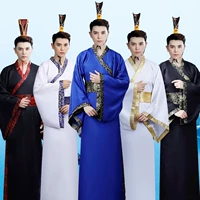 Áo choàng hàng ngày trang phục Hanfu nam tốt nhất Triều đại nhà Hán thể hiện tài năng hoàng đế quốc phục Zhu Yingtai tay áo lớn phong cách Trung Quốc Wu bộ đồ truyền thống