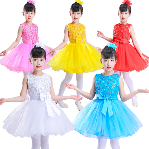 girls princess ballet chorus dresses children performance dress girl