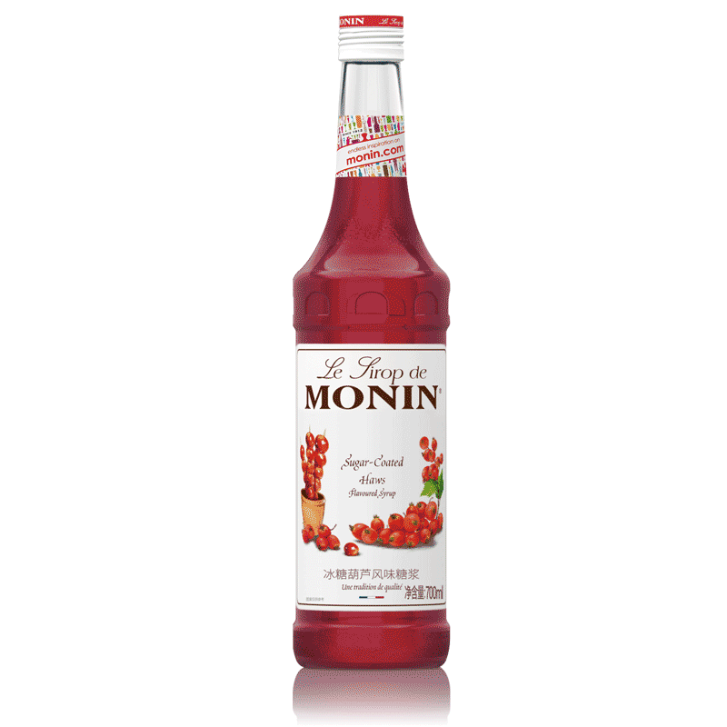 Molin MONIN candied haws-flavored syrup glass bottle 700ml coffee cocktail bartending juice raw material