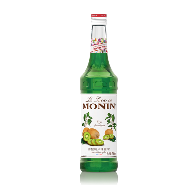 MONIN kiwi flavored syrup glass bottle
