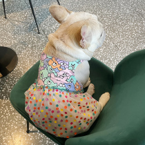 Fa Dong skirt Pet Dog Summer thin sling skirt dress pattern vest Bago Teddy Bulldog Clothes